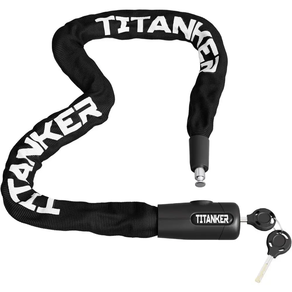 3.3 Feet Security Heavy Duty Anti-Theft Chain Lock with Keys For Bike, Motorcycle, Door, Gate, Fence, Grill (6mm, 8mm, 10mm Thick Chain)