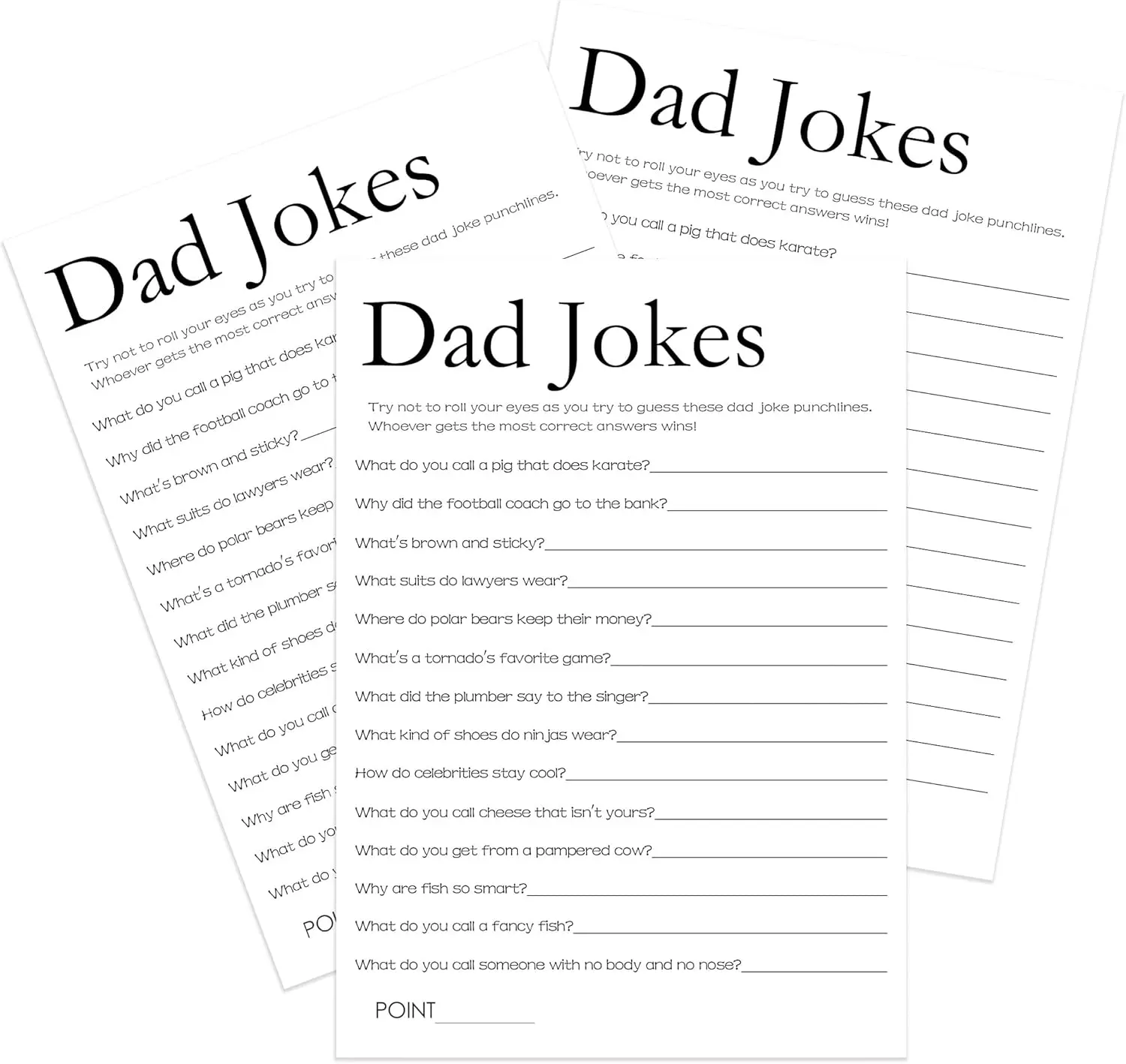 Baby Shower Icebreaker Game – Funny Dad Jokes Challenge