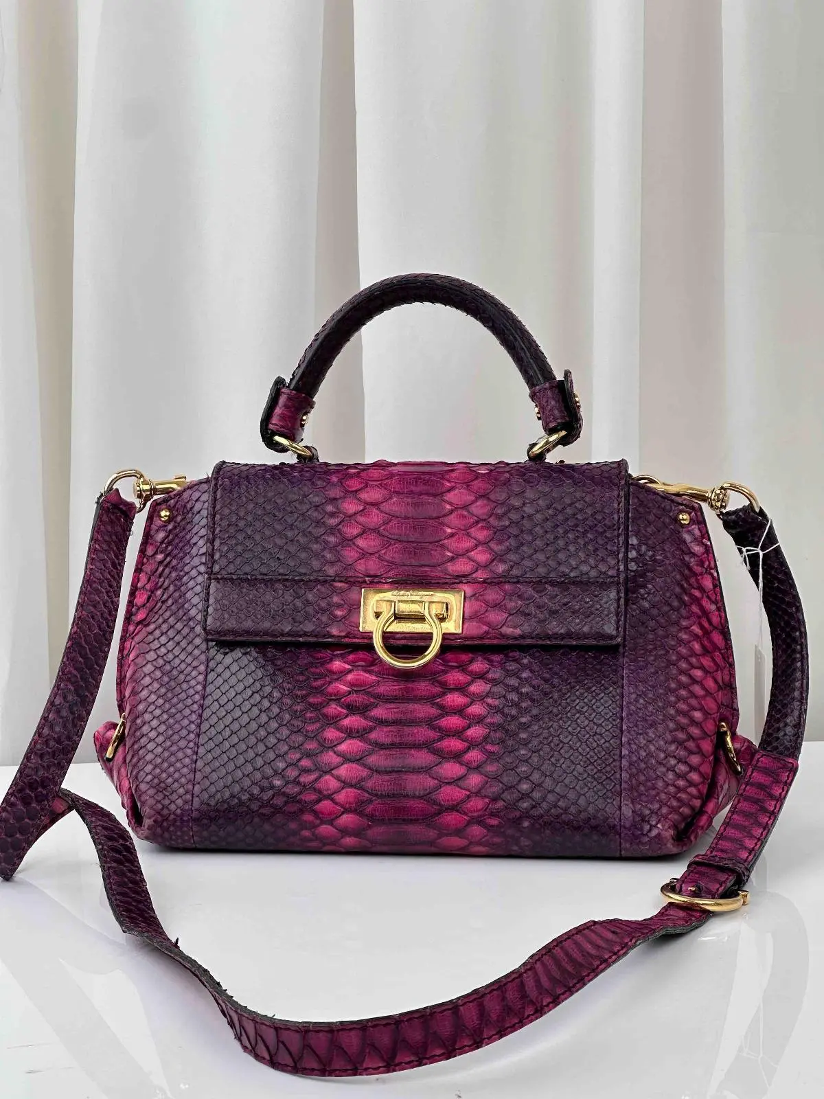 Pre-owned SALVATORE FERRAGAMO As Shown Shoulder Bags Ferragamo python bag MR05062026B541