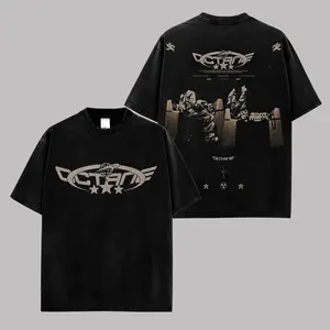 Vintage Octane Tour Premium Washed Cotton T-Shirt (Made In US), Hip Hop Rap Artist Graphic Tee, Urban Streetwear Shirt, Concert Tour Merch, Retro Music Fan Tee, Unisex Gift