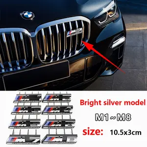 Bmw M Series Car Front Grille Emblem Replacement Decoration Badge, Personalized Modification Logo, Exterior Accessories