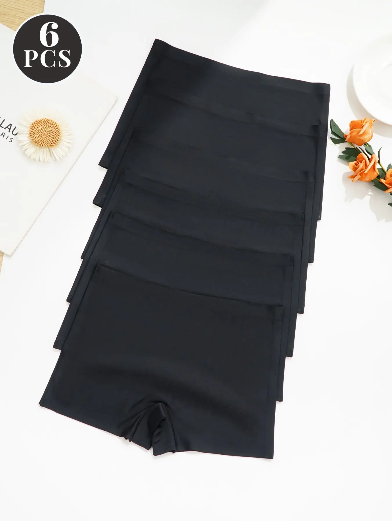 6Pcs Women's Seamless Breathable Plain Fitted Underwear Set, Comfortable All-Season Ladies Panties, Safe & Stylish Design, Seamless Undergarment, Seamless Knicker