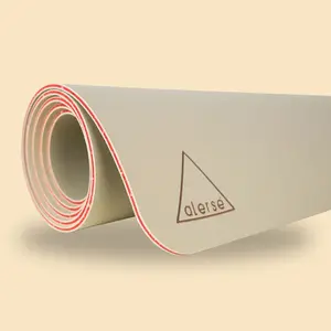 Alerse LIGHT Eco-Luxury Yoga Mat | Premium 6mm Thick, Sustainable OmFoam® Tech, Ultra-CUSH & Non-Toxic - 2.5lbs. - Sand Color