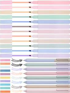 NiArt Bible Highlighters and Pens No Bleed, Morandi Colors 12 Highlighters + 8 Gel Pens + 200 Sticky Notes, Fade-Resistant Soft-Toned Pastel Ink for Journaling