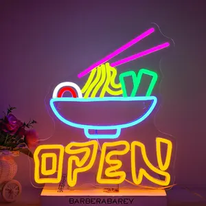Ramen Noodles Design Neon Sign, USB Powered Neon Light, Wall Mounted Neon Sign, Decorative Light for Ramen Shop, Restaurant, Food Mall, Shop, Kitchen, Led Neon Lights