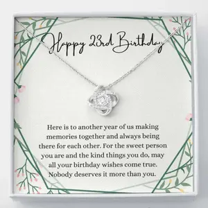 Girlfriend Necklace, Happy 23Rd Birthday Necklace, Gift For 23Rd Birthday, 23 Years Old Birthday Woman, trendy jewelry, romantic gift, layered styles, meaningful designs, fashion accessories.