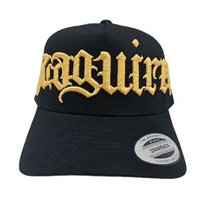 "Izaguirre" Old English Font  Hat Retro Cotton Blend Trucker Snapback Yupoong Classic