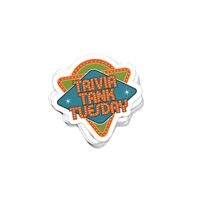 Trivia Tank Tuesday - dye cut sticker
