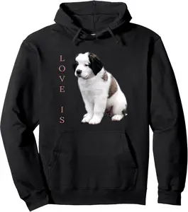 Saint Bernard Shirt Women Men Love Dog Mom Dad Pet Tee Pullover Hoodie