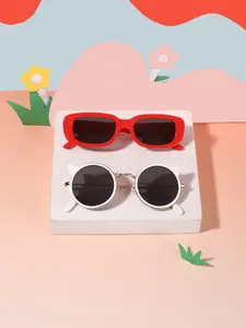 Cute Oval Round Cartoon Frame Glasses for Kids 4-8 Years, Casual Fashion Eyewear, Lightweight Durable, Perfect for Daily and Parties