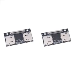 2X TF Adapter Card Dual TF Card to CE Anti-Interference Connection Card Suitable for Computer and Game Consoles