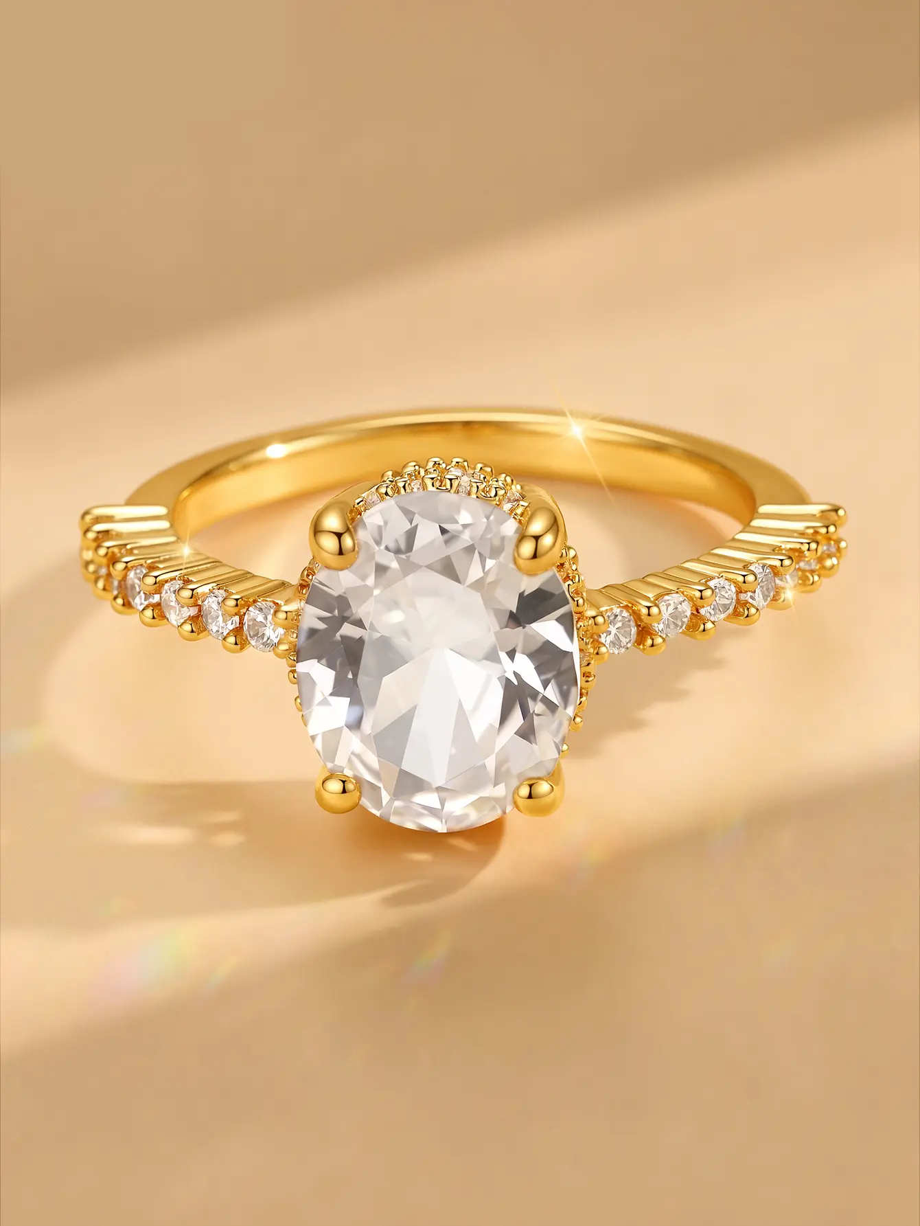 Elegant Round Stone Ring with a Classic Statement Design,sparkling rings for women,wedding ring,promise ring gf,beautiful ring,engagement rings,accessories for women, Suitable for parties,gifts,Christmas and Halloween wear