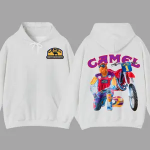Camel Super Cross Vintage 1993 Hoodie, 2 Sided Hoodie For Women, For Men