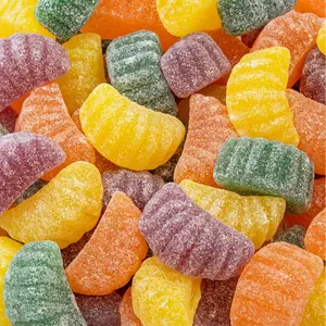Fruit Slices 1-Pound Bag | Assorted Flavors Jellies | Dye Free Candy | No Artificial Colors and Flavors | Vegan Candy | Tangerine, Orange, Strawberry, Lemon