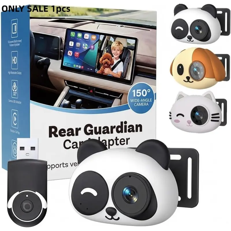 Wireless Carplay Baby Camera, 1080P HD, 150° Wide Angle, Split Screen Navigation, Easy Install, for Parents and Pet Owners