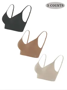 Women's Backless Strapless Bra Set, 1-5 Piece Pack, Elegant Undergarment for Special Occasions, Comfortable,Stylish Design, Breathable Soft Fabric, Soft Comfy Bra
