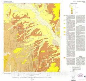 Bernalillo NW Quadrangle, New Mexico - Geologic Map 1978