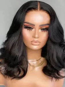 14 Inch Soft Curly Wig, Density 150, Lace Frontal Pre-Trimmed Baby Hair, 100% Human Hair, Daily Wear for Women, Lace Frontal Wigs