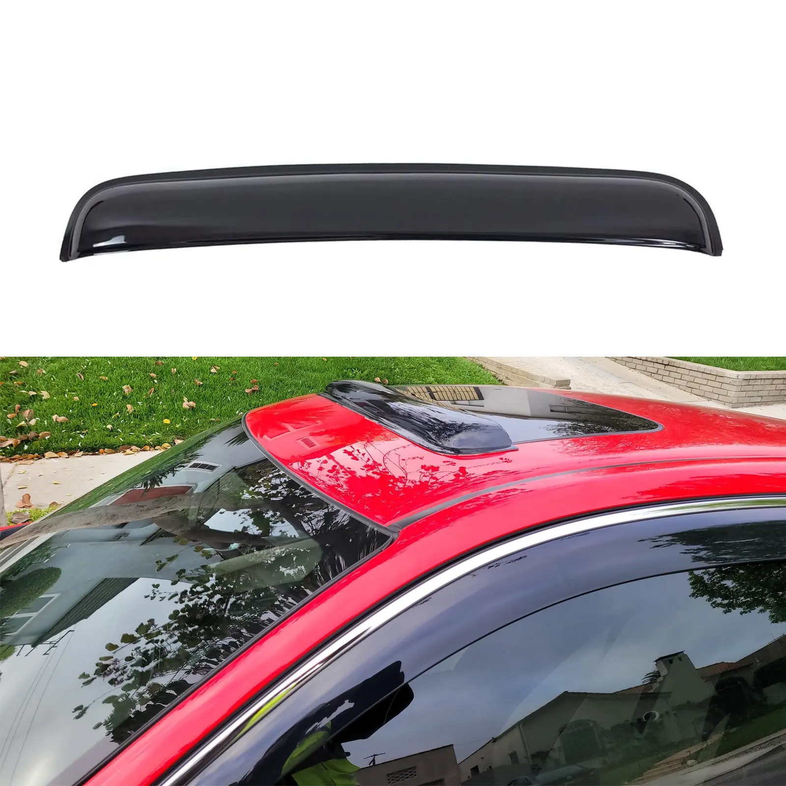 1Pcs Top Window Visor Moonroof Wind Deflectors Sun Roof Shade Rain Guard Vent For Honda Accord