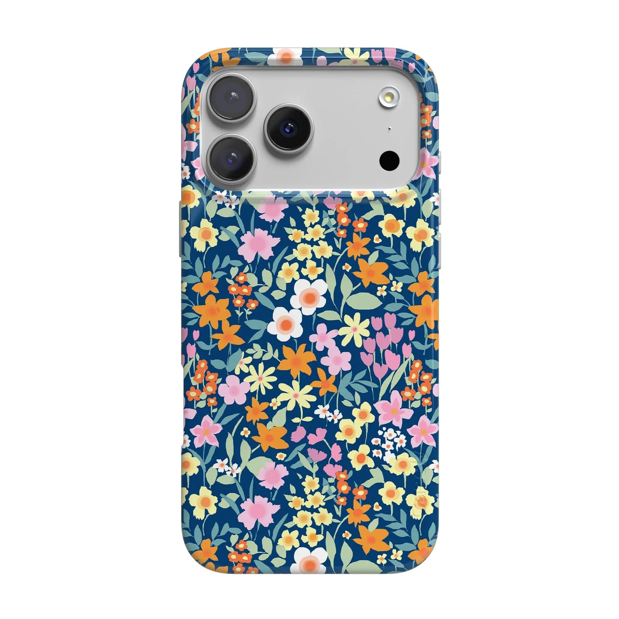 Casely iPhone 17 Pro Max Case | Full Bloom | Navy Floral | Compatible with MagSafe | Classic Ultra Thin Design