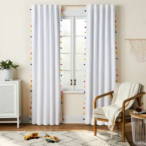 95" Blackout Tassel Kids' Curtain Panel - Pillowfort