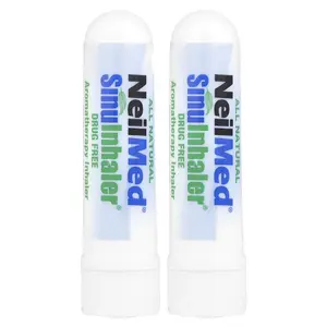 NeilMed SinuInhaler®, Aromatherapy Inhaler, 2 Inhalers, 0.1 fl oz (2.6 g) | HSA/FSA Eligible