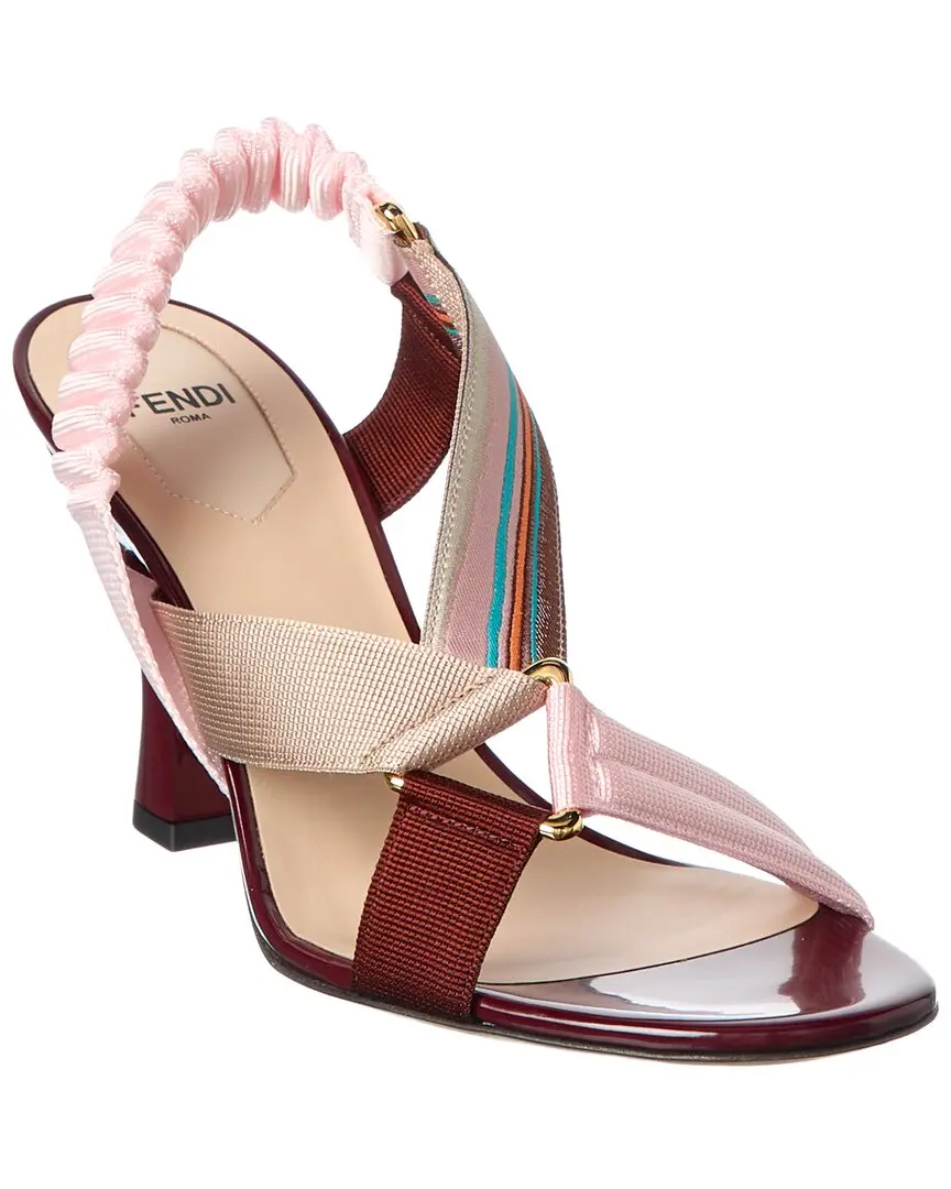FENDI Iconic Colibri Patent Sandal