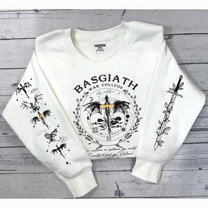 Fourth Wing Sweatshirt, Basgiath War College, Dragon Rider, Xaden Riorson, Violet Sorrengail, Riders Quadrant, Fantasy reader, Bookish Shirt Crewneck Pullover Hoodie Menswear Long Sleeve