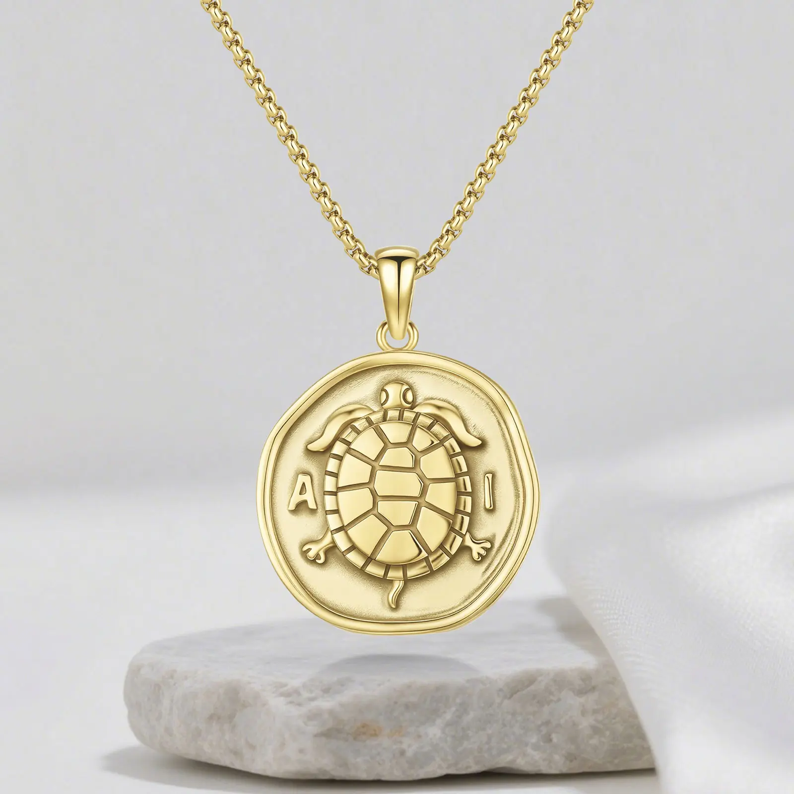 Brighthive Aegina Tortoise Necklace Gold S925 Turtle Necklace Pendants Jewelry Ocean Gift For Women Can be used as a necklace for their daily wear Gift Box