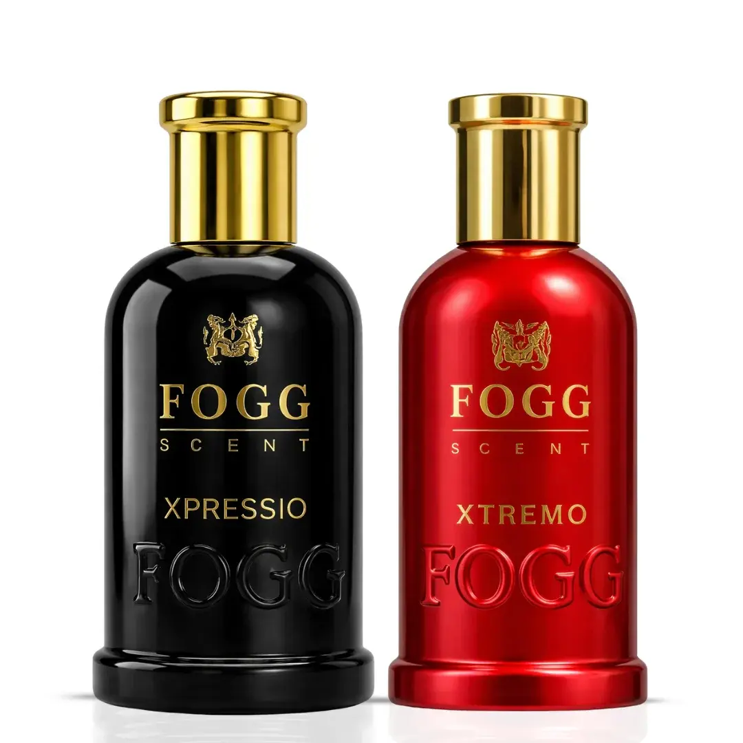 Xpressio & Xtremo for Men Eau de Parfum Spray 100ml (3.38 oz) by Fogg (Bundle)