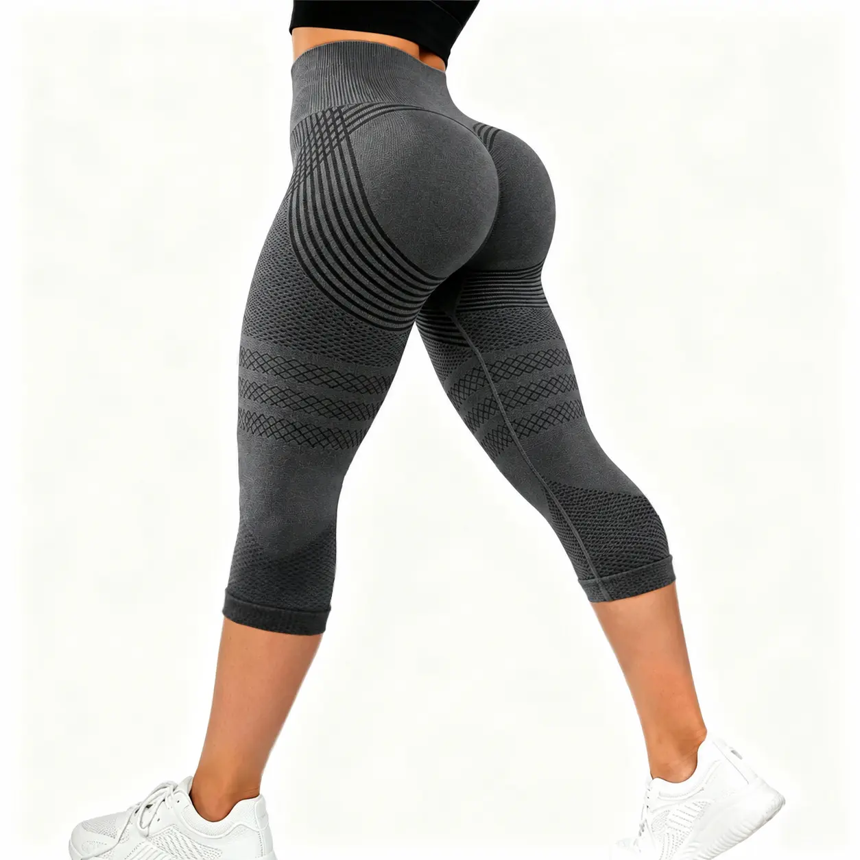 Dark Grey Capri