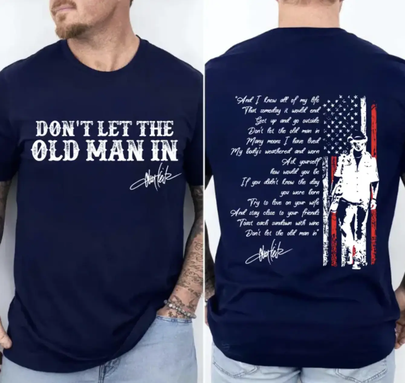 Don't Let The Old Man In T-shirt, Toby Keith Of Lyrics, Country Music Shirt, Memorial Toby Retro Tee, Gift For Men And Women, Full Colors, Full Sizes