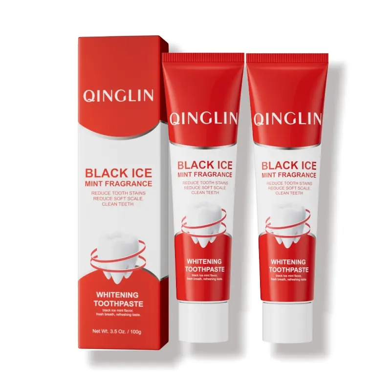 2 pcs【QINGLIN】Enhanced Teeth Toothpaste - Gentle on Gums, Removes Stains & Prevents Sensitivity - 100g (3.5274oz) Oral Antibacterial Mint