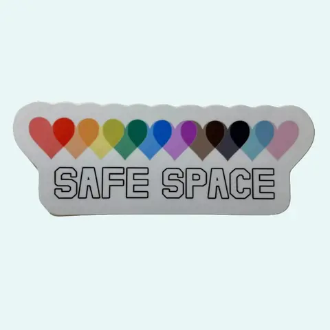Safe Space Window Cling | 7 in