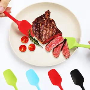 4Pcs Food Grade Silicone Spatula Set Heat Resistant Non Stick Flexible Rubber Scraper Spoon Reusable Kitchen Utensils Baking Mixing Cooking Gadgets for Home Kitchen