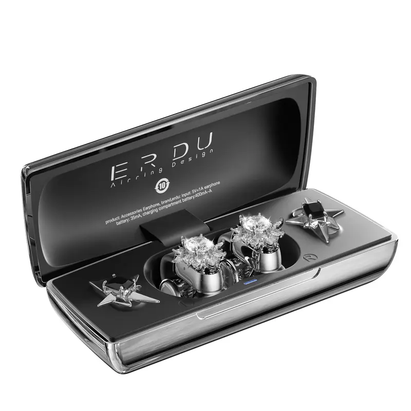 ERDU Air Note Bluetooth イヤホン 付け替えパーツ付セット ERDU Air Note Open-Ear Bluetooth Earbuds with 3-in-1 Ear-Cuff
