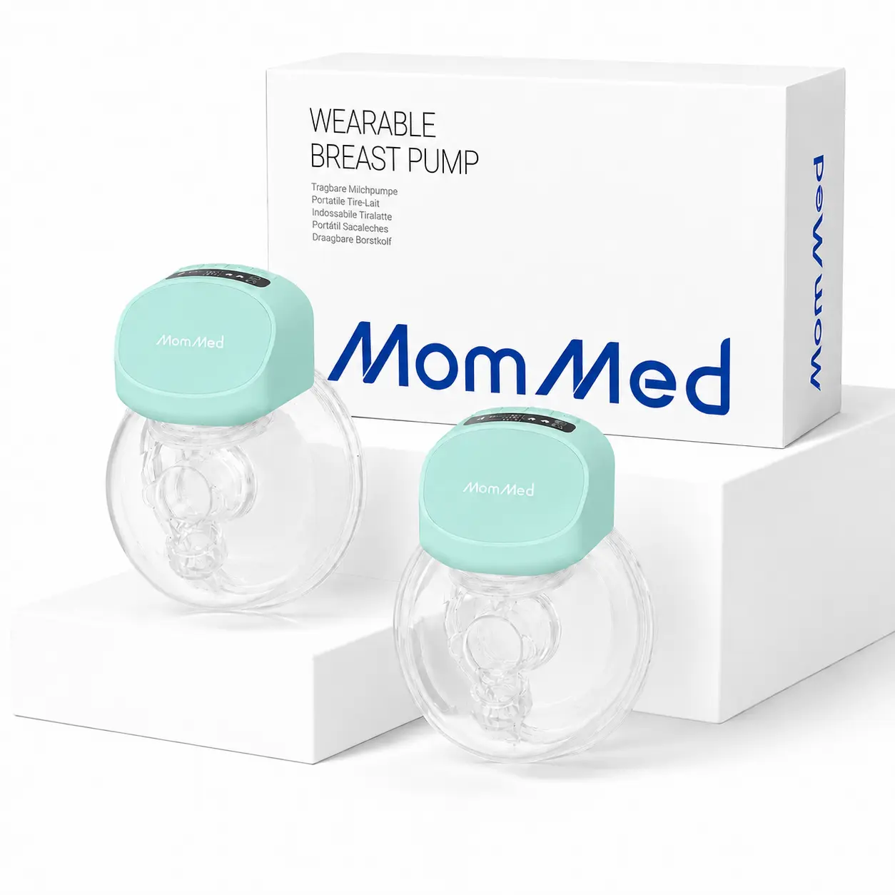 MomMed S10 Pro Breast Pump, Hands-Free Wearable Breast Pump, Big‑Cup Pump, Electric Portable Breast Pump, Breast Milk Pump, Baby Feeding Pumps with 3 Modes and 9 Levels, 24mm Breastfeeding Pump