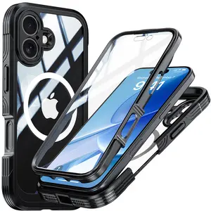 Heavy Duty Magnetic Case for iPhone 17, 17 Pro, 17 Air, 17 Pro Max, Cases Shockproof Cover for iPhone , Phone Protection, Durable Case, Protective Cover, Shockproof Shell, Mobile Accessories