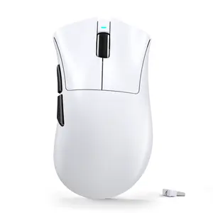 ATTACK SHARK V3 Ultra-Light Wireless Gaming Mouse,PAW3311 Sensor, 500mAh, 62g, 25KDPI 2.4G/BT/USB-C Rechargeable Wireless Mouse with 5 Programmable Buttons for Laptop,PC,Mac Gamer