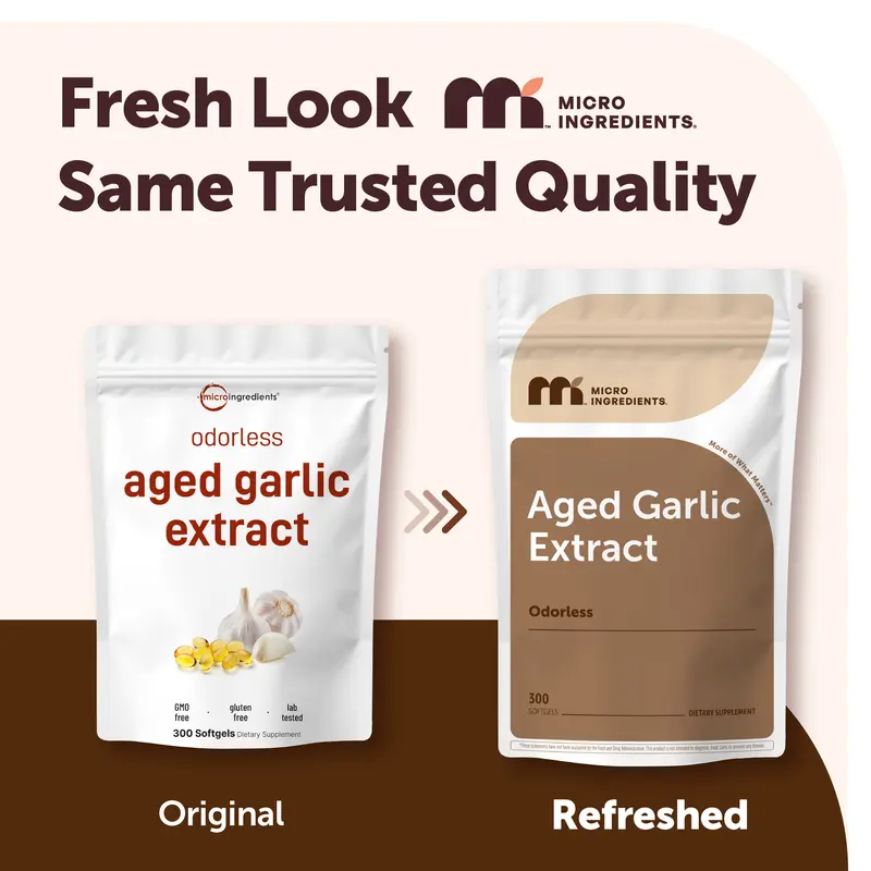 Micro Ingredients Odorless Aged Garlic Extract Softgels