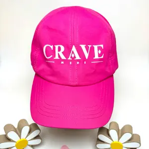 Crave Meds Pink Hat with Adjustable Strap and Crave Meds Logo - Bold and Stylish Accessory for Any Occasion