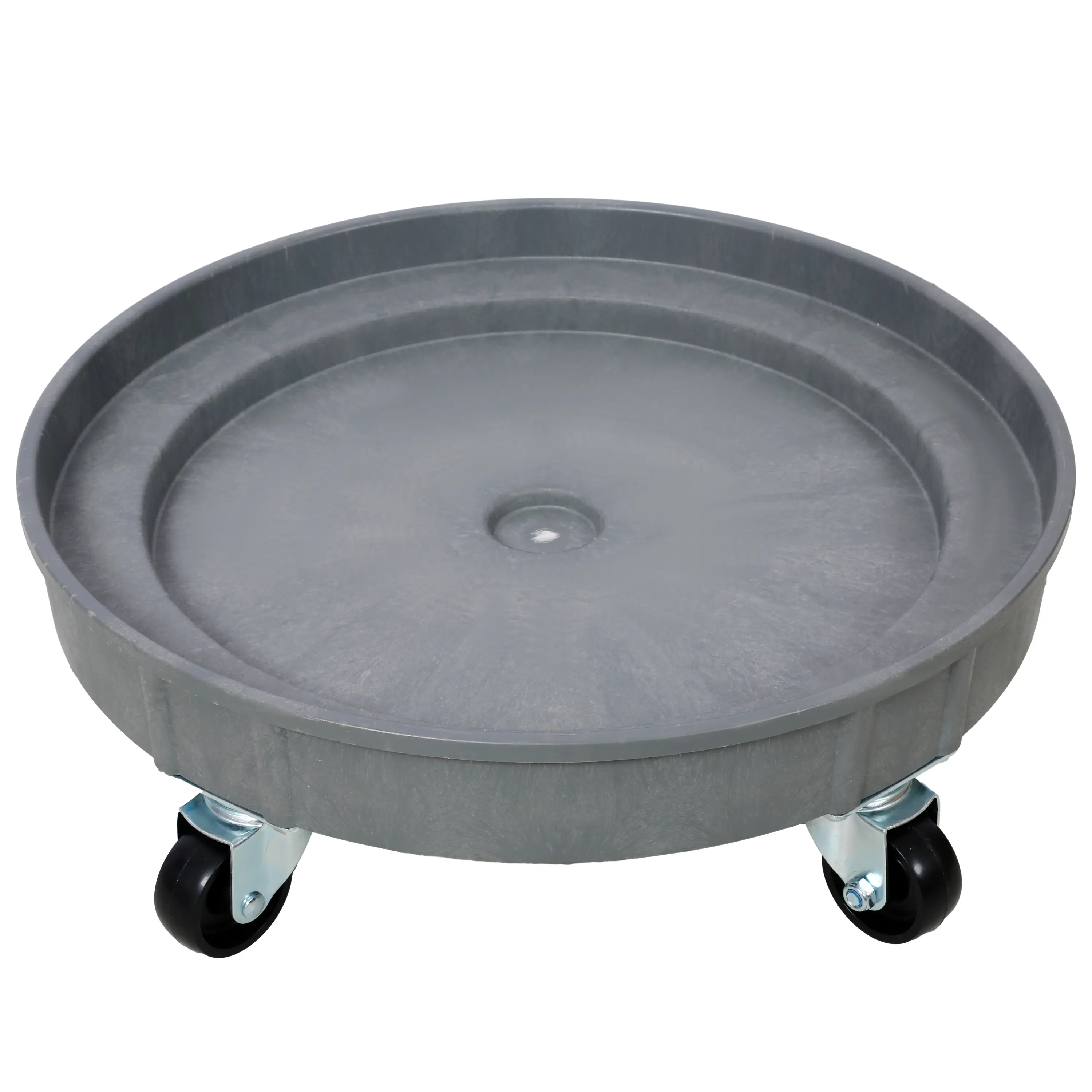 30 & 55 Gallon Heavy-Duty Plastic Drum Dolly, 900 LBS Max Load Capacity, Polypropylene Portable Barrel Cart with 5 Rolling Casters
