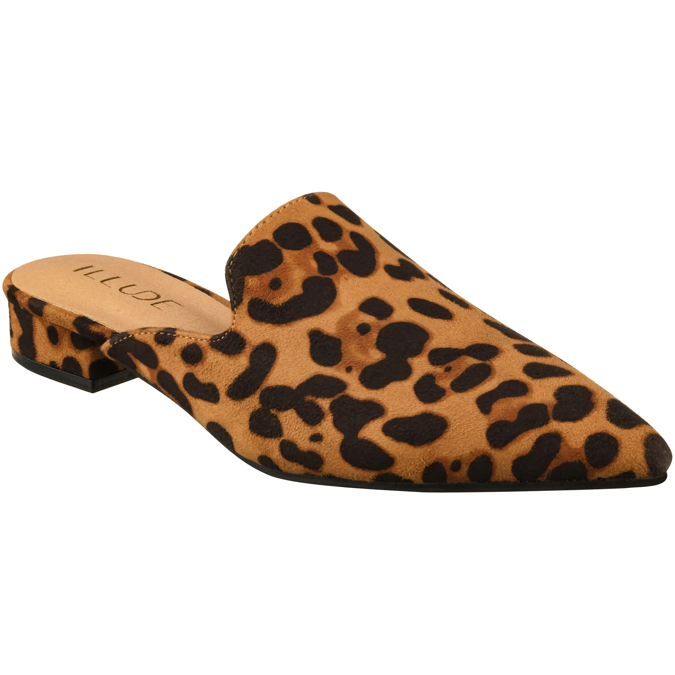 Women's Flat Mules Point Toe Loafer Mule Flats Backless Slip On Slides Loafer Shoes