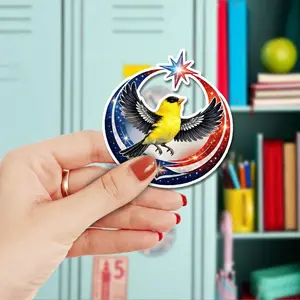 Northern Mockingbird Rebel Alliance Restiance Sticker, Florida State Pride Vinyl Sticker, Anti ICE Activist Art