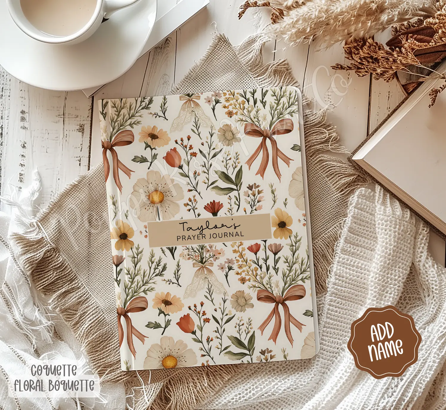 Personalized Prayer Journal, Christian Gift for Her