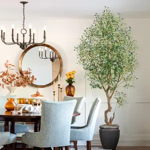 7ft Artificial Olive Tree With Fruits Large Tree Tall Faux Floor Plant Indoor Outdoor Home Decoration In Pot Front Porch Decor Decorative Nature