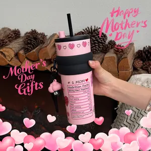 [Sidagar] DIY Water bottle for mom on Thanksgiving Mother's Day Gift, leak-proof, easy to clean, keeps ice for 24 hours, and can be carried in the car