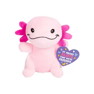 Stuffed Axolotl Valentine Exchanges with Card for 12