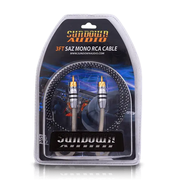 Sundown Audio SAZ1-3FT Mono Channel RCA Interconnects