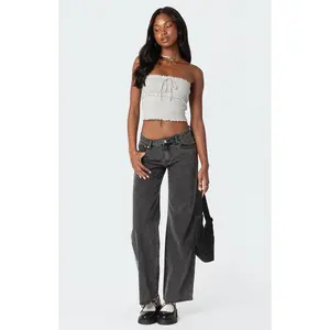Edikted Women's Savannah Pointelle Tube Top